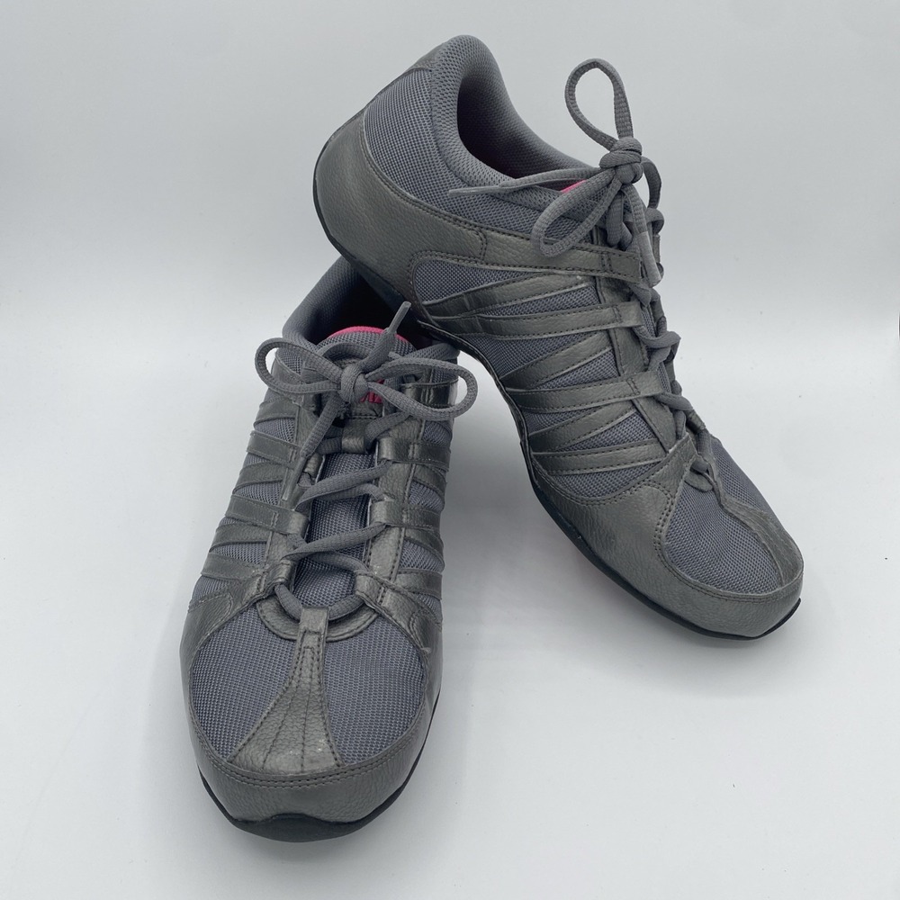 Nike Musique 4 Womens 11 Grey Silver Dance Aerobics Cheer Gym Lightweight Flex